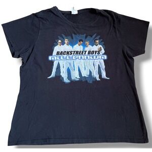 Backstreet Boys Millennium Graphic T-Shirt XL Black Port & Company Band Tee